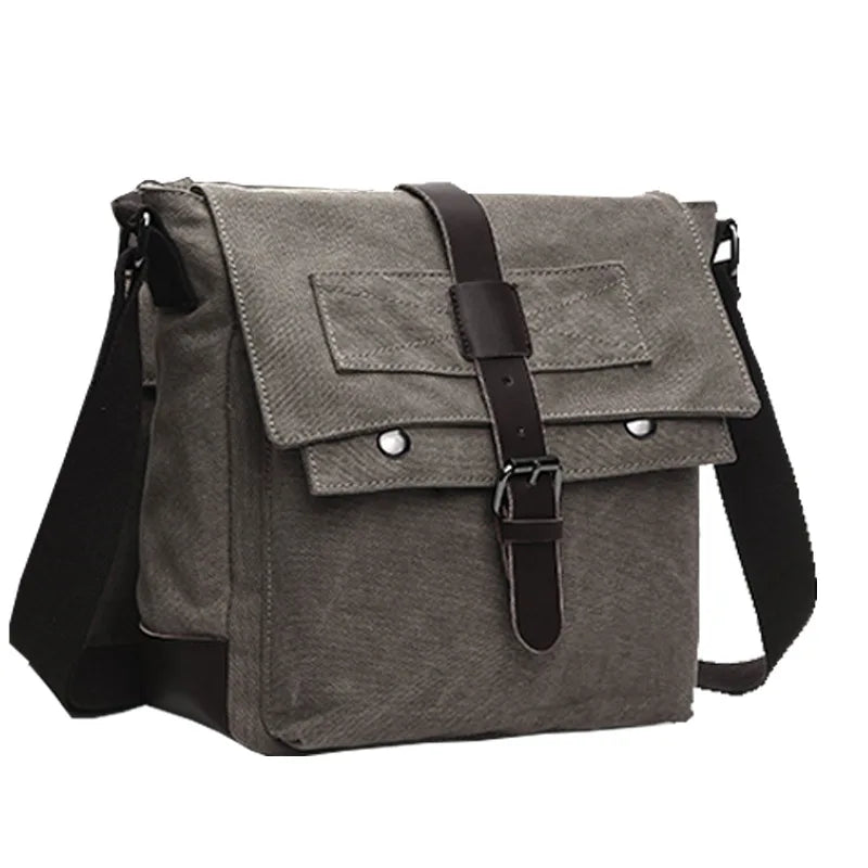 Men Business Messenger Bags For Men Shoulder Bag Vintage Canvas Crossbody Pack Retro Casual Office Travel Bag