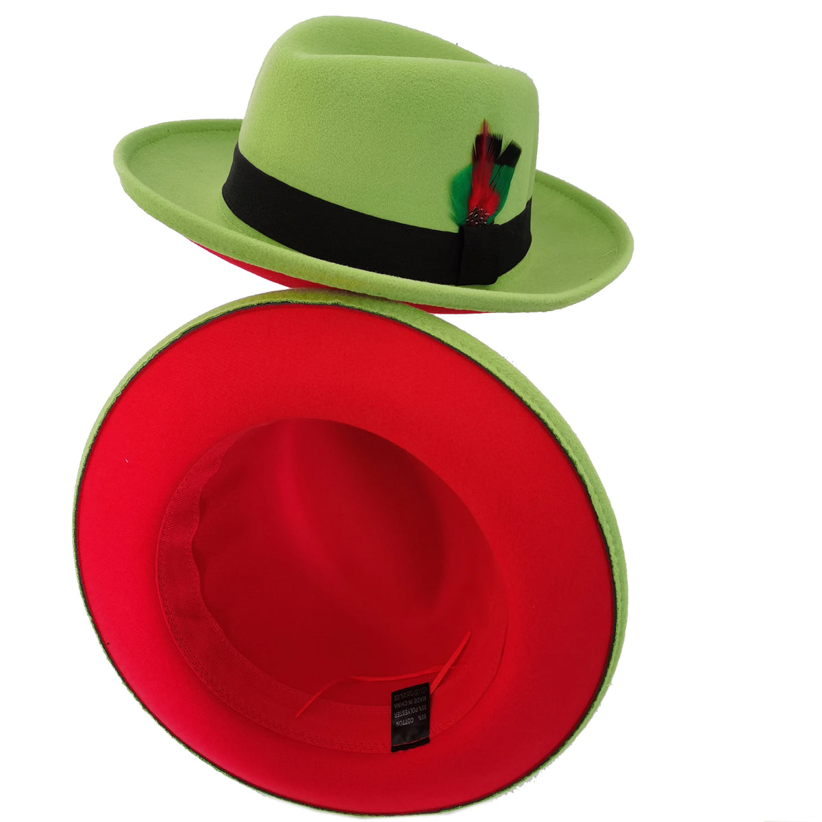 men hats feather men fedoras lady woolen felt church hat unisex  bowknot  jazz hat for men and women