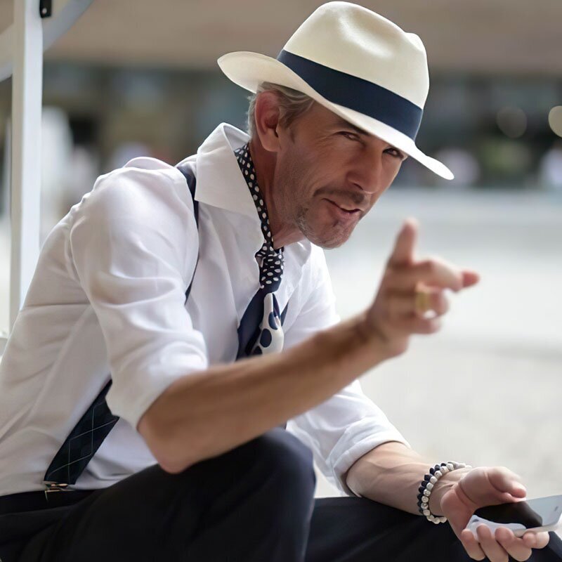 Classic Panama Hat For Women Men Sun Protection Vintage Fashionable Hat With Hombre Wide Brim Outdoor Travel Supply