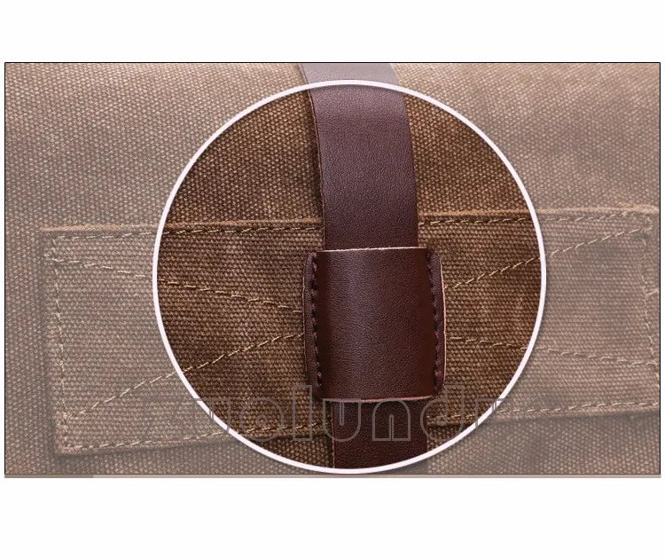 Men Business Messenger Bags For Men Shoulder Bag Vintage Canvas Crossbody Pack Retro Casual Office Travel Bag