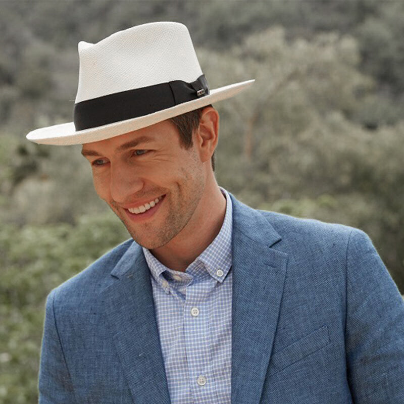 Classic Panama Hat For Women Men Sun Protection Vintage Fashionable Hat With Hombre Wide Brim Outdoor Travel Supply
