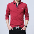 Men's Polo Shirt Autumn Button Brand Male Long Sleeve Polo Shirt Casual Male Shirt Dress Polo Shirts Plus Size 3XL 4XL 5XL