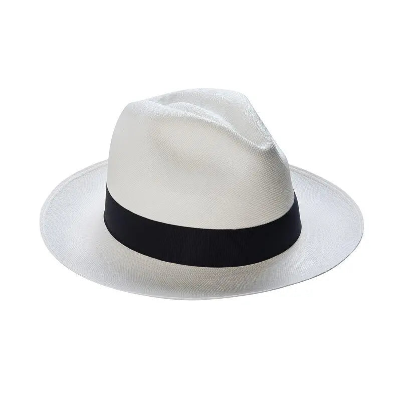 Classic Panama Hat For Women Men Sun Protection Vintage Fashionable Hat With Hombre Wide Brim Outdoor Travel Supply