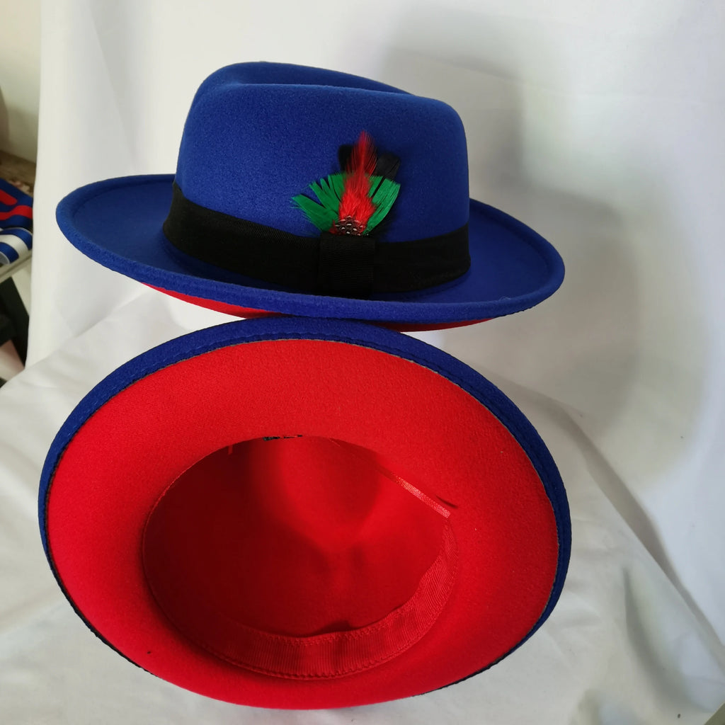 men hats feather men fedoras lady woolen felt church hat unisex  bowknot  jazz hat for men and women