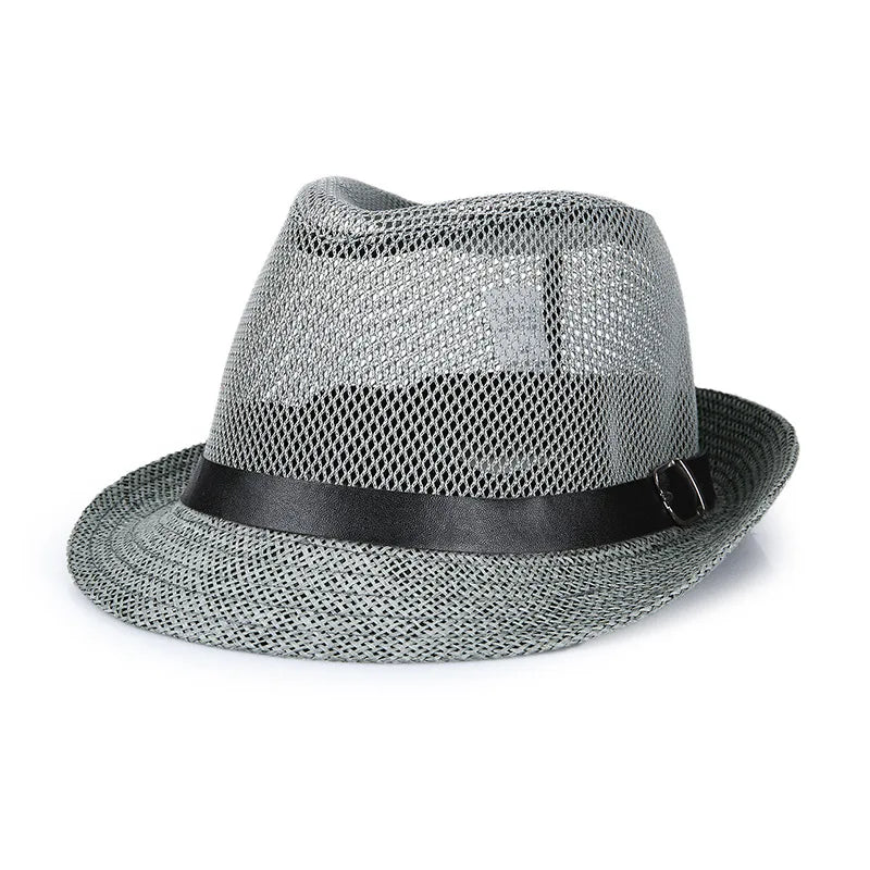 Men's summer sun hat, middle-aged and elderly, spring and summer fashion sun hat, top hat, outdoor straw hat