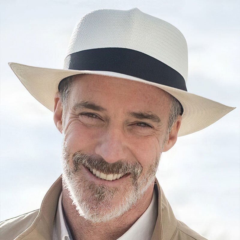 Classic Panama Hat For Women Men Sun Protection Vintage Fashionable Hat With Hombre Wide Brim Outdoor Travel Supply
