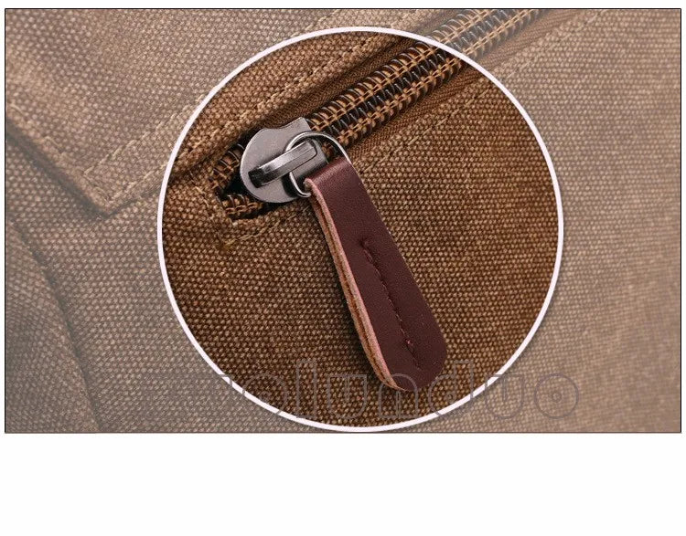 Men Business Messenger Bags For Men Shoulder Bag Vintage Canvas Crossbody Pack Retro Casual Office Travel Bag
