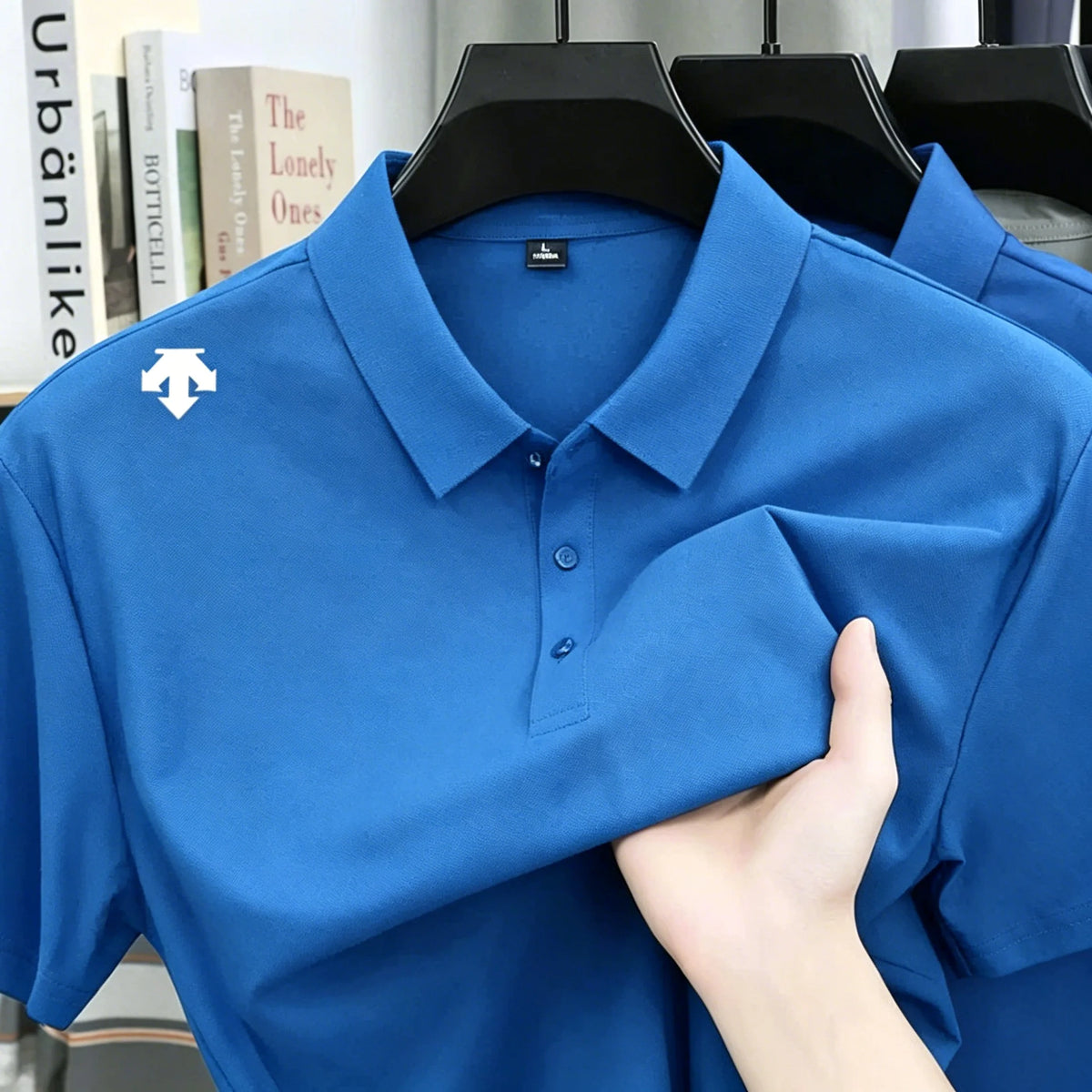 Men's Embroidered Polo Shirt - Fashionable Sports Top Comfortable and Breathable Casual High-End T-Shirt for Summer -Men's Shirt