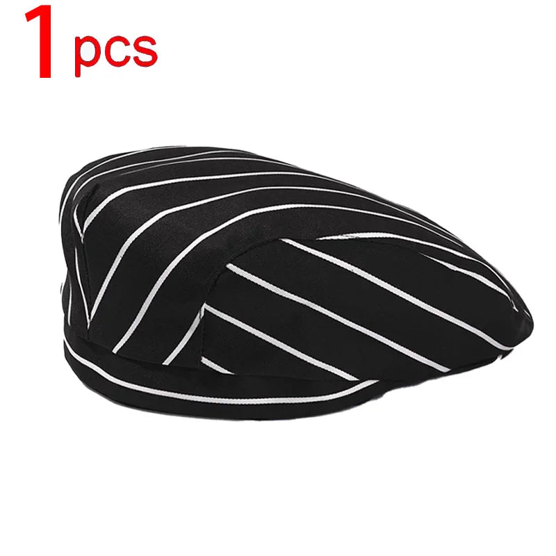Catering Cook Hat 5/2/1pcs Chef Kitchen Work Cap for Food Service Hotel Restaurant Canteen Baking Household Cooking Chef's Beret