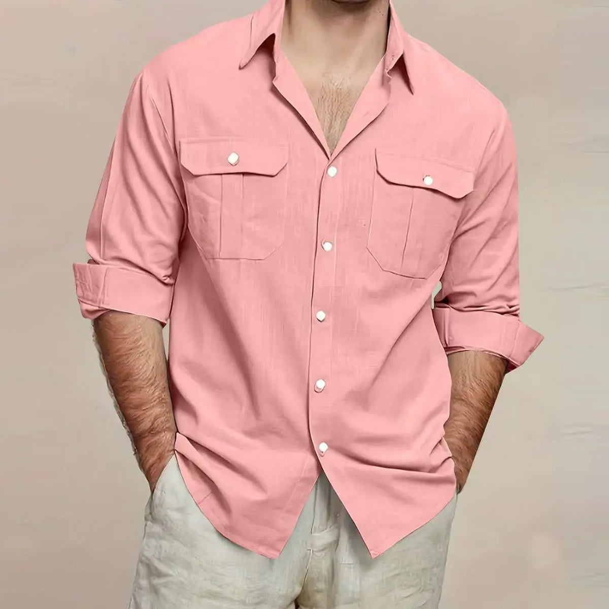 Men's Polo Shirt Short Sleeve Button Collar Tees Casual Soft Comfortable Daily Tops
