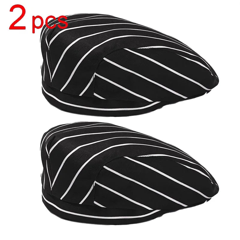 Catering Cook Hat 5/2/1pcs Chef Kitchen Work Cap for Food Service Hotel Restaurant Canteen Baking Household Cooking Chef's Beret