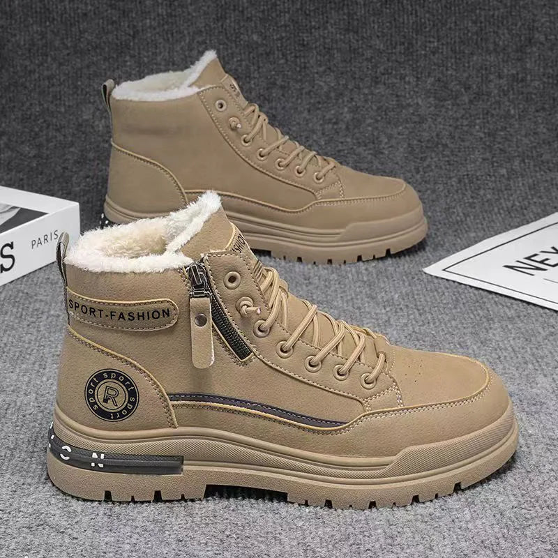 Men's High Top Boots, Casual Sports Shoes, Trendy and Fashionable Men's Boots