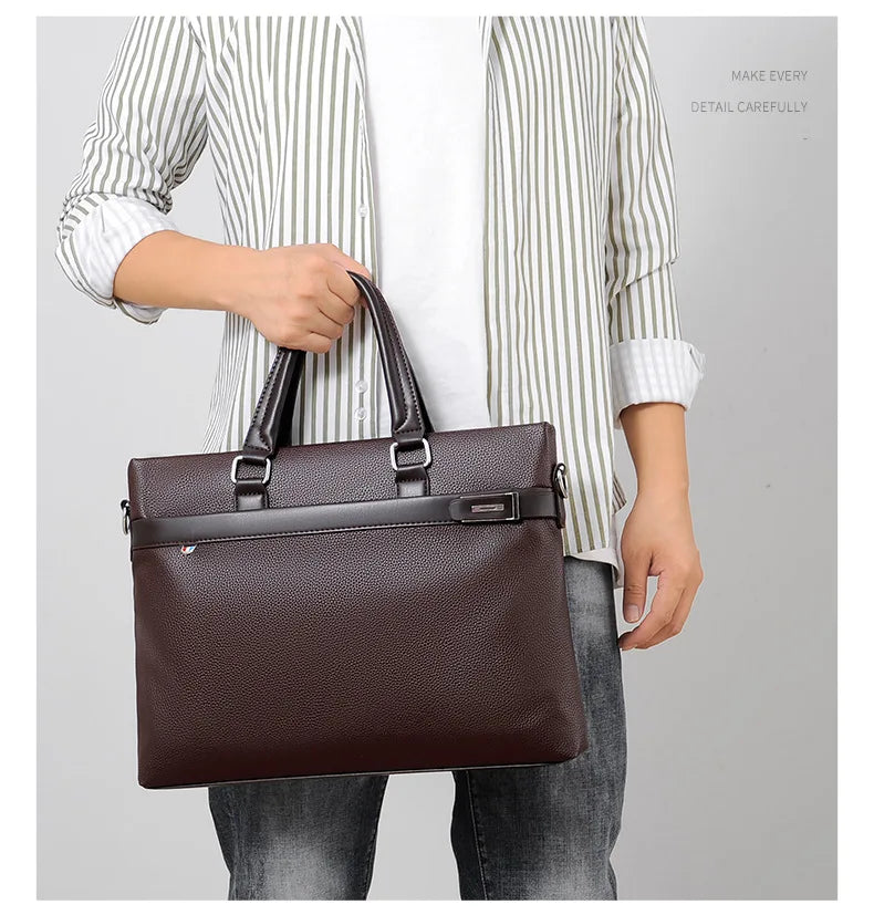 Men's Handbag, Business Casual Horizontal Design, Men's Bag, Official Document, One Shoulder Diagonal Cross Bag, Computer Bag