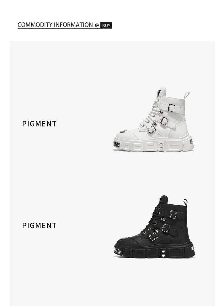 Fashionable Men's High-Top Boots with Comfortable Fabric Lining, Thick and Durable Soles, All-Weather Grip, Suitable for Outdoor Activities, Hiking, Mountaineering, and Camping