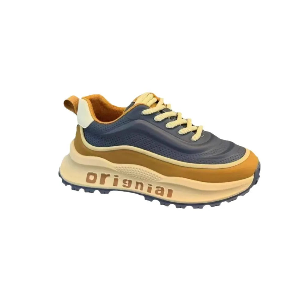 New Sneakers Men Wear Resistant Anti Slip Breathable Running Shoes Thick Soled Height Boosting Casual Shoes Zapatos Para Hombres