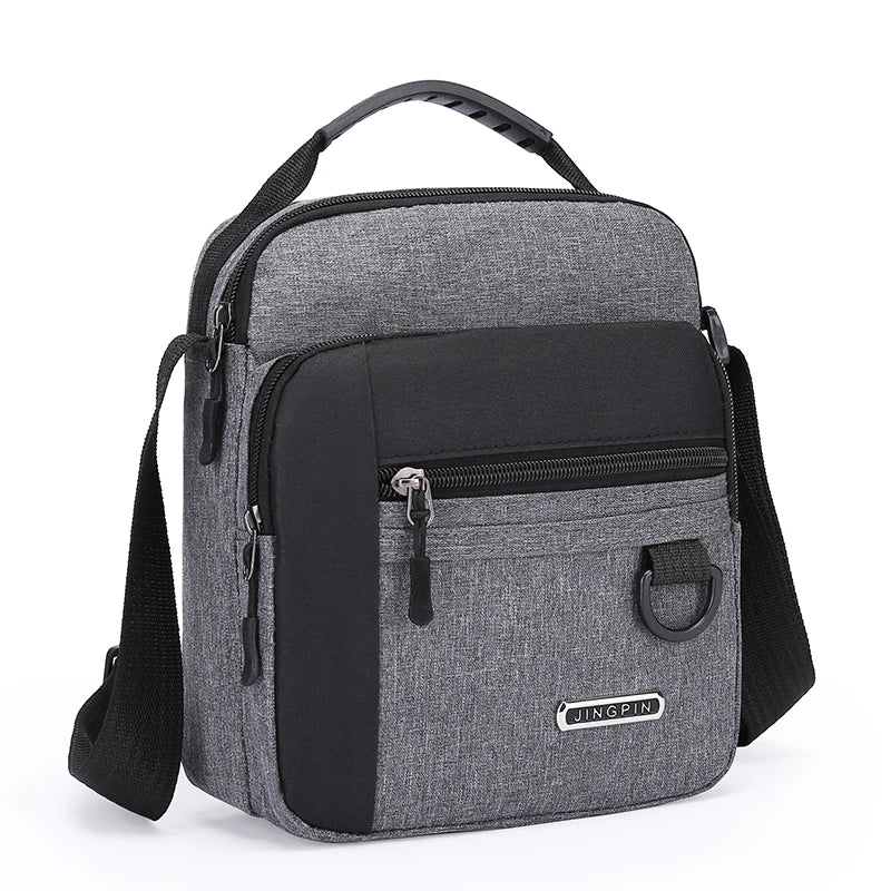 Large Capacity Men's Bag Single Shoulder Bag Waterproof And Wear-resistant Backpack Multiple Pockets For Business Business