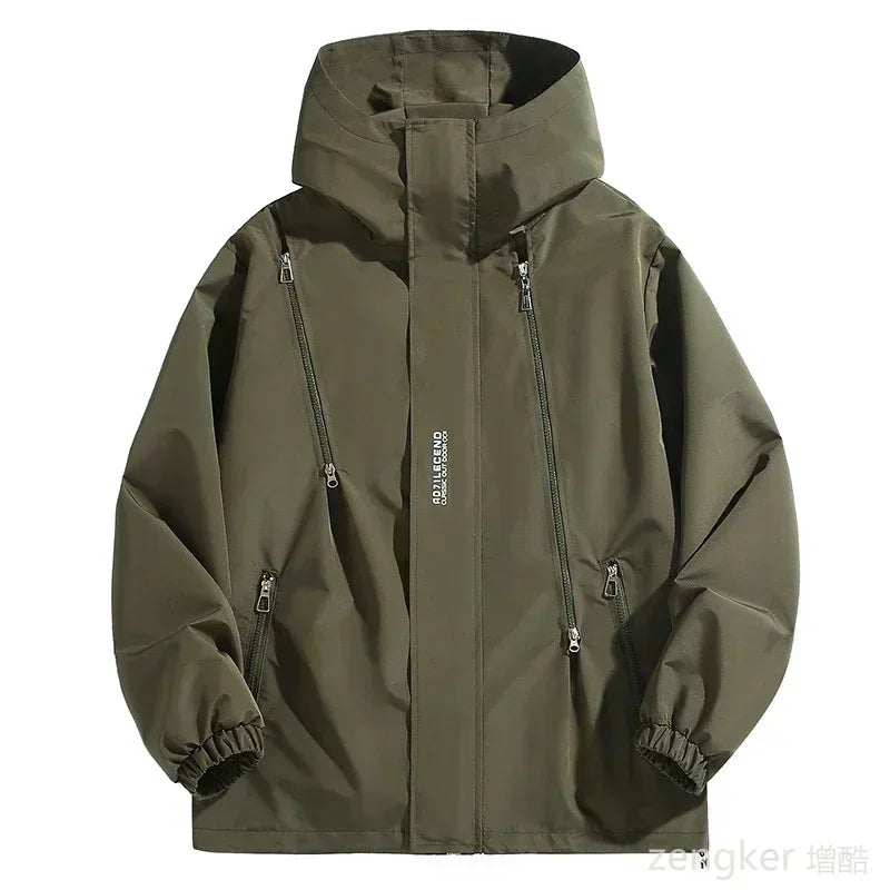 Big size Outdoor Charge Coat Men Spring and Autumn Plus Size  Waterproof Windproof Jacket 190kg 12xl 11XL coats men 10XL 9XL