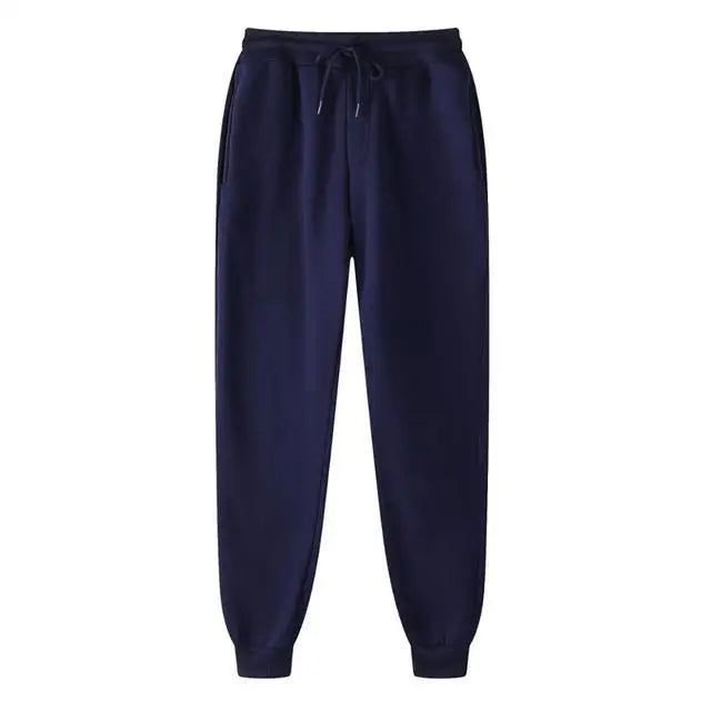 Autumn and Winter Men Warm Casual Pants Fitness Sportswear Tracksuit Bottoms Trousers Black Gyms Jogger Pants