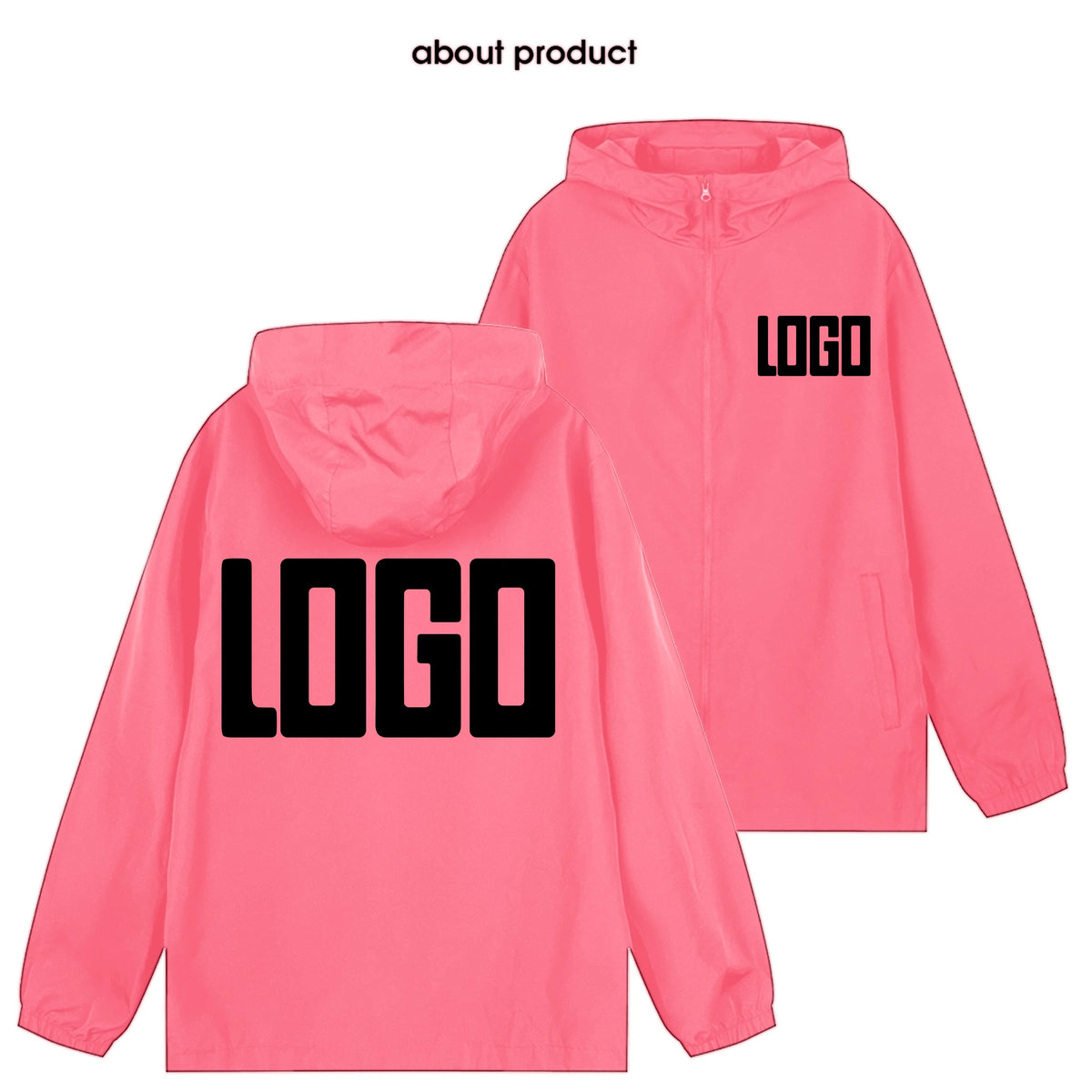 Men's custom brand logo autumn jacket, warm and waterproof windbreaker, plus size casual 7Xl, green, black and red outdoor jacke