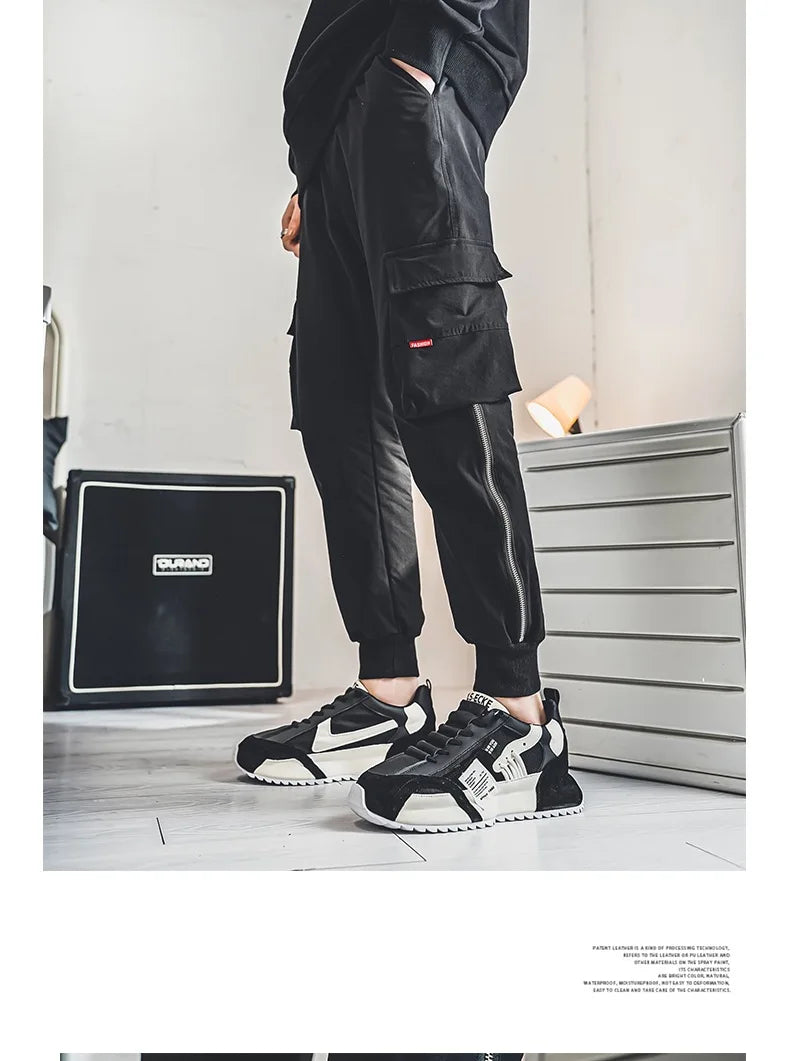 Men White Sneakers 2026 Spring Autumn Breathable Non Slip Running Shoes Lightweight Comfortable Fashion Cross Tied Casual Shoes