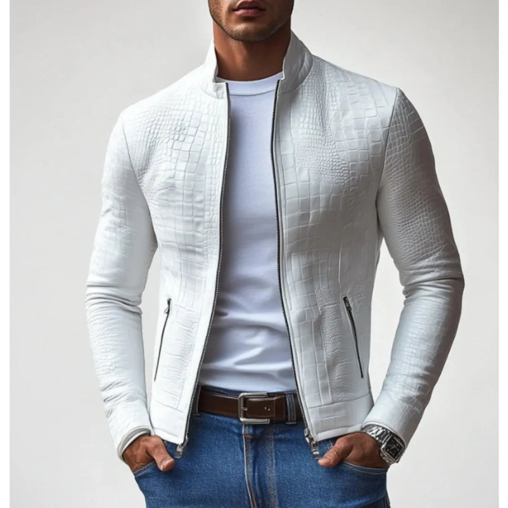 Men Jackets Short Coat Stand Collar Zipper Overcoat Pockets Jacket Streetwear Male Business Casual Outerwear Autumn Winter