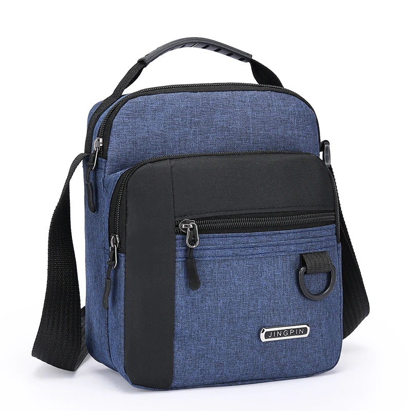 Large Capacity Men's Bag Single Shoulder Bag Waterproof And Wear-resistant Backpack Multiple Pockets For Business Business