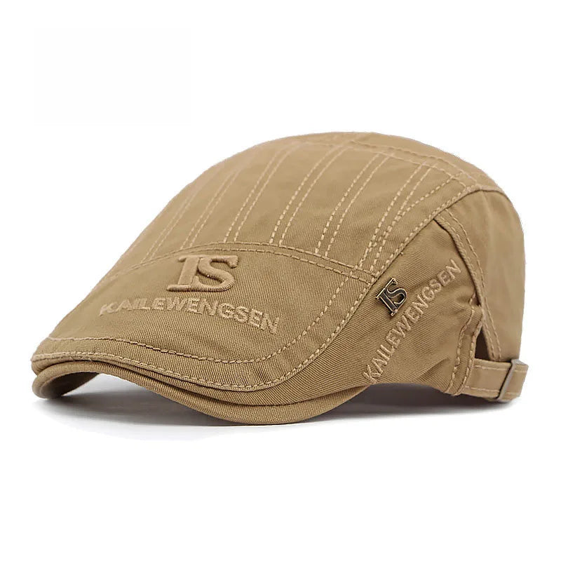 2026 Hat Men's Spring Summer  Embroidery Cotton Cap British Vintage Fashion Forward Hat Women's Casual Beret Youth Hat