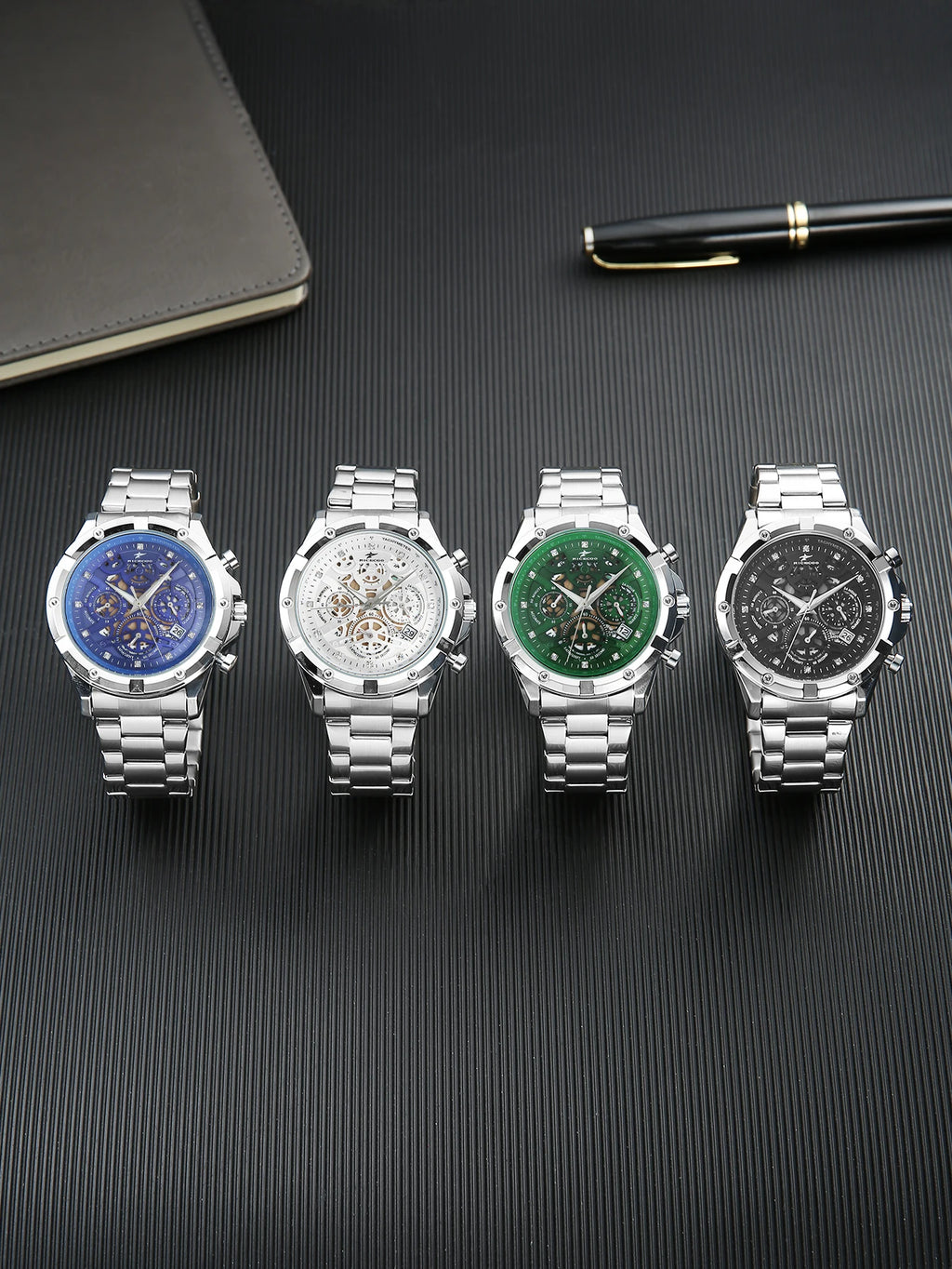 Men's Watch with Multifunctional Chronograph, Stylish Wristwatch for an Active Lifestyle, Durable Design Suitable for Various Occasions