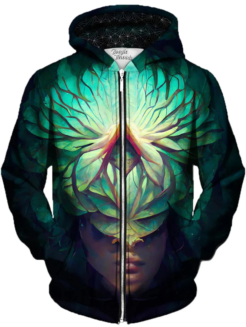 Autumn Men Zip Up Hoodies Men 3d Print Psychedelic Pattern Tops Sweatshirts For Men Women Harajuku Long Sleeve Zipper Coat New