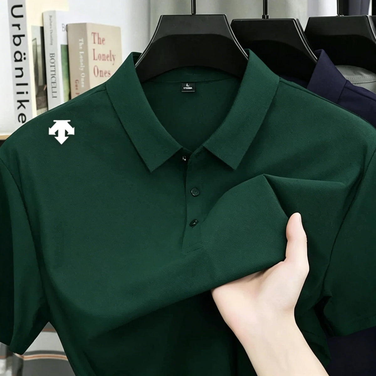 Men's Embroidered Polo Shirt - Fashionable Sports Top Comfortable and Breathable Casual High-End T-Shirt for Summer -Men's Shirt