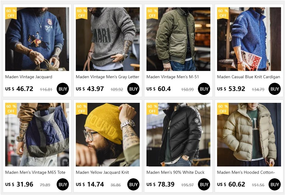 Maden Vintage Men's Suede Jackets Zippered Stand Collar Windbreaker with Tartan Lining Warm Coat for Autumn Winter Streetwear