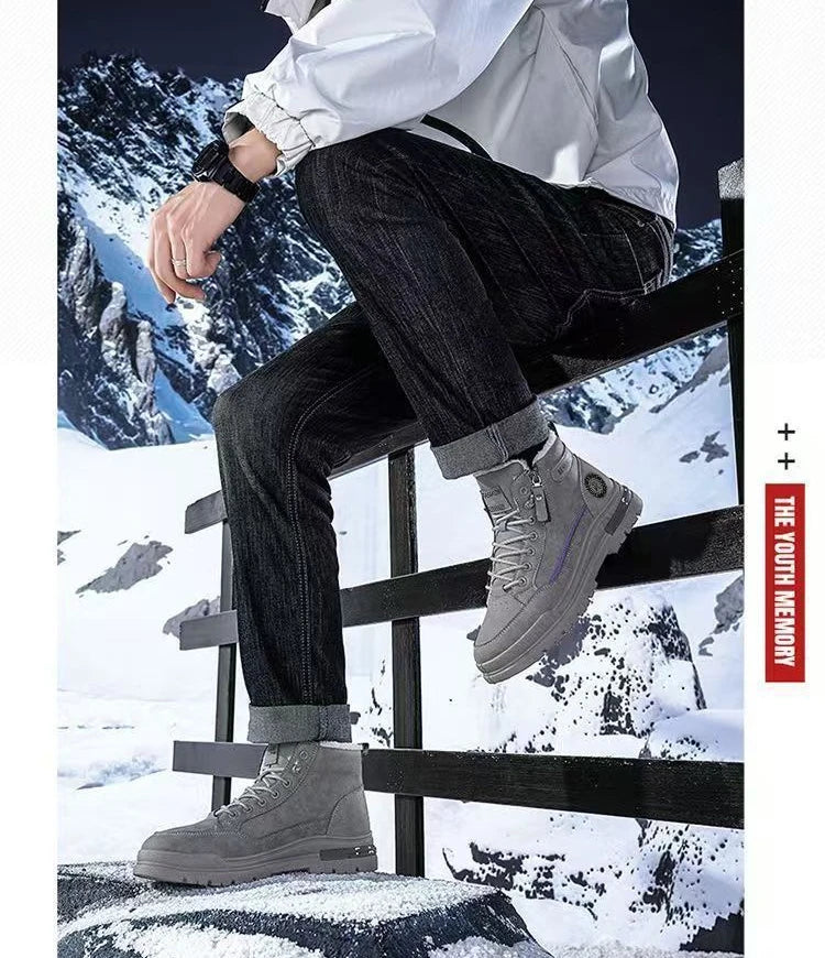 Men's High Top Boots, Casual Sports Shoes, Trendy and Fashionable Men's Boots