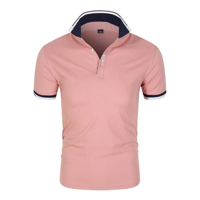 2026 New Polo T Shirt for Men White Casual Short Sleeve Golf Polo Shirts Homme New Summer Clothes High Quality Ropa Hombre