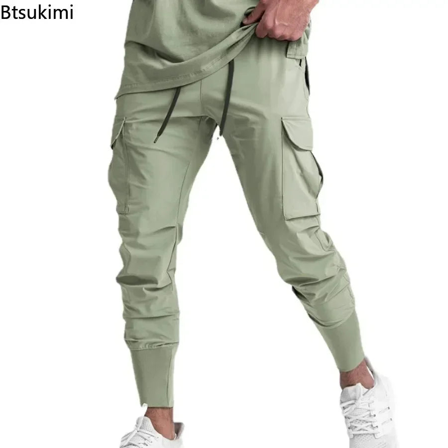 New 2026 Jogger Men Fitness Sports Pants for Men Streetwear Outdoor Casual Pants Cotton Men's Trousers Brand Men's Clothing 3XL