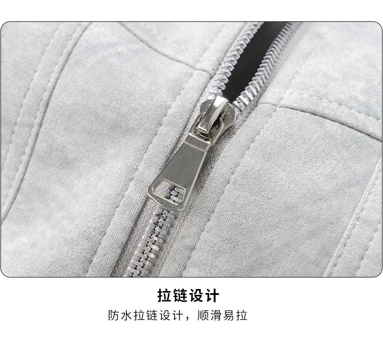 Plus Size 9XL Men Suede Jacket Zipper Oversize Coat Male Motorcycle Big Large 8XL Grey Loose Trend Korean Casual Fashion