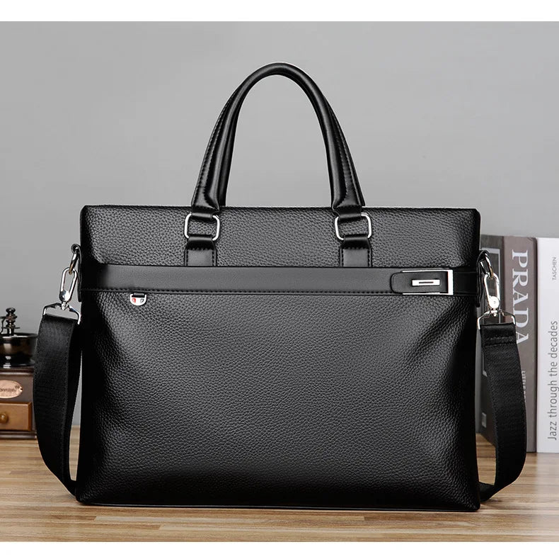 Men's Handbag, Business Casual Horizontal Design, Men's Bag, Official Document, One Shoulder Diagonal Cross Bag, Computer Bag
