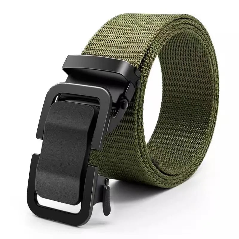 Men's Waist Belt, Outdoor Military Training, Casual Versatile Tactical Pants Belt, Fashionable Automatic Buckle Belt