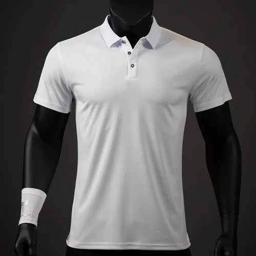 2026 New Polo Shirt For Men Quick Dry Short-sleeved Polo Shirt For Outdoor Sports and Fitness Breathable and Cool Mesh Lapel Top