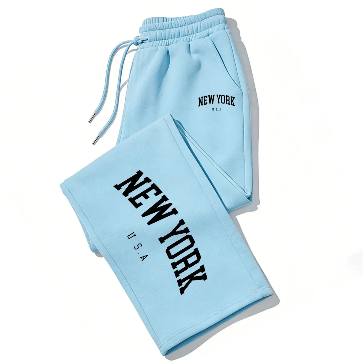 NEW YORK Printed Jogger Pants for Men & Women High Quality Breathable Sweatpants for Running Casual Wear