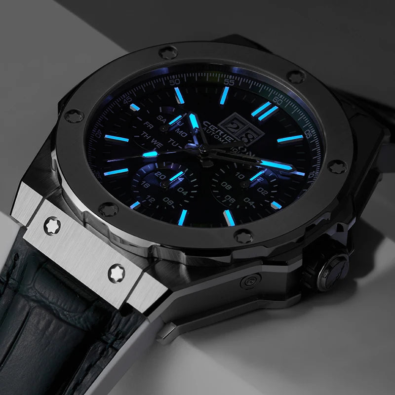 2026 Man Mechanical Watches for Men Sport Analog Automatic Wristwatches with Silicone Strap Stainless Steel Waterproof Reloj