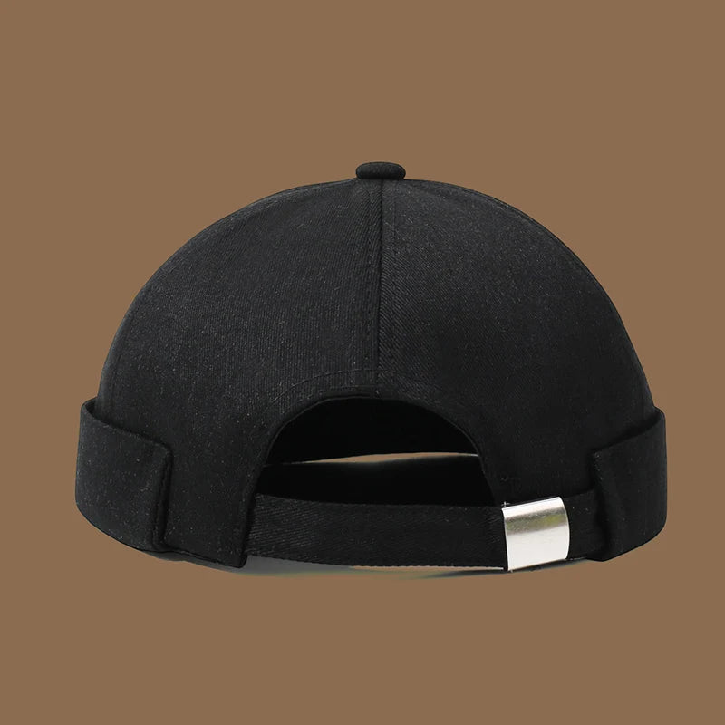 Men's and women's artistic street dance minimalist trendy hat new brimless melon skin hat Spring and Autumn landlord hat Hip