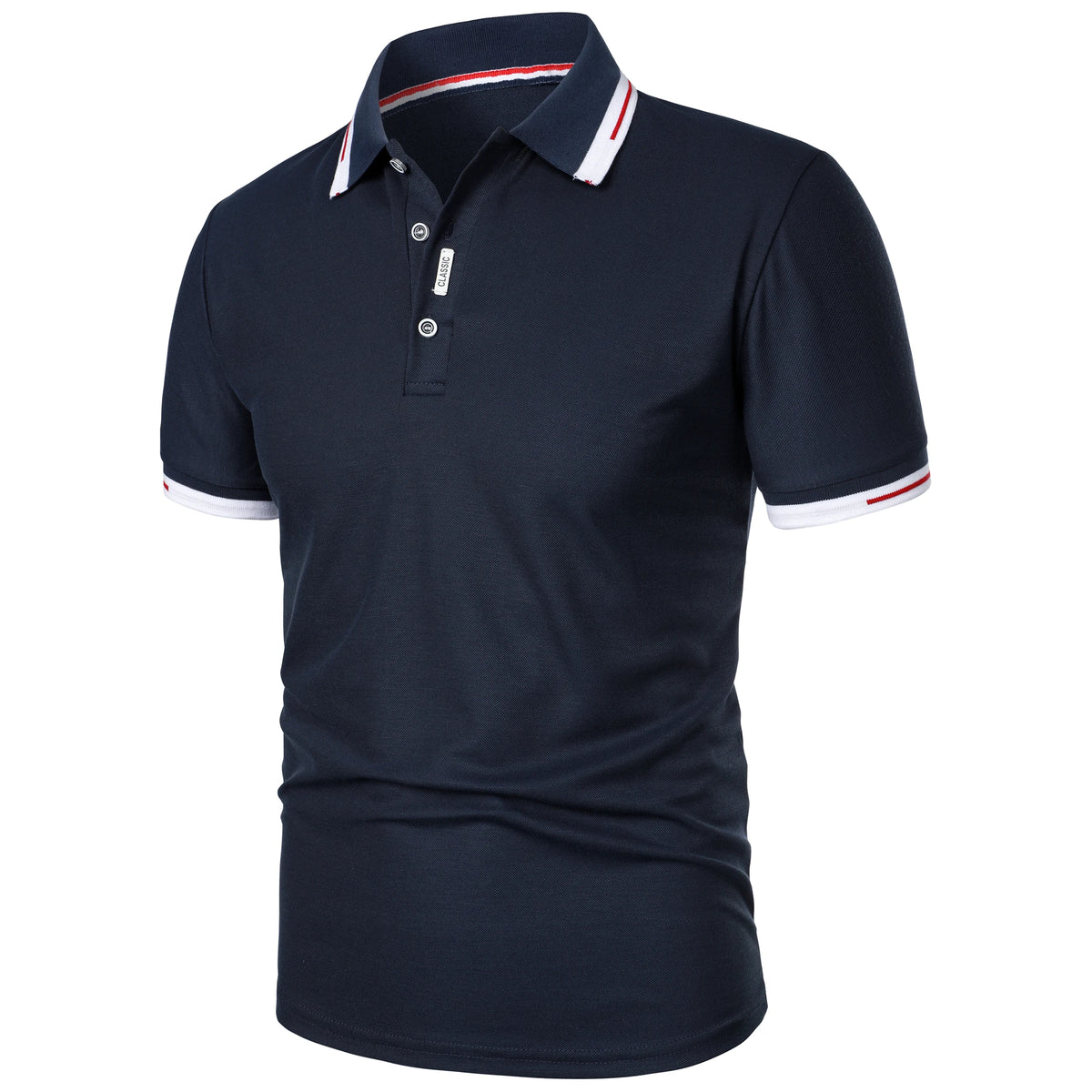 Men's new Polo shirt T-shirt summer men's short-sleeved intercolored lapel