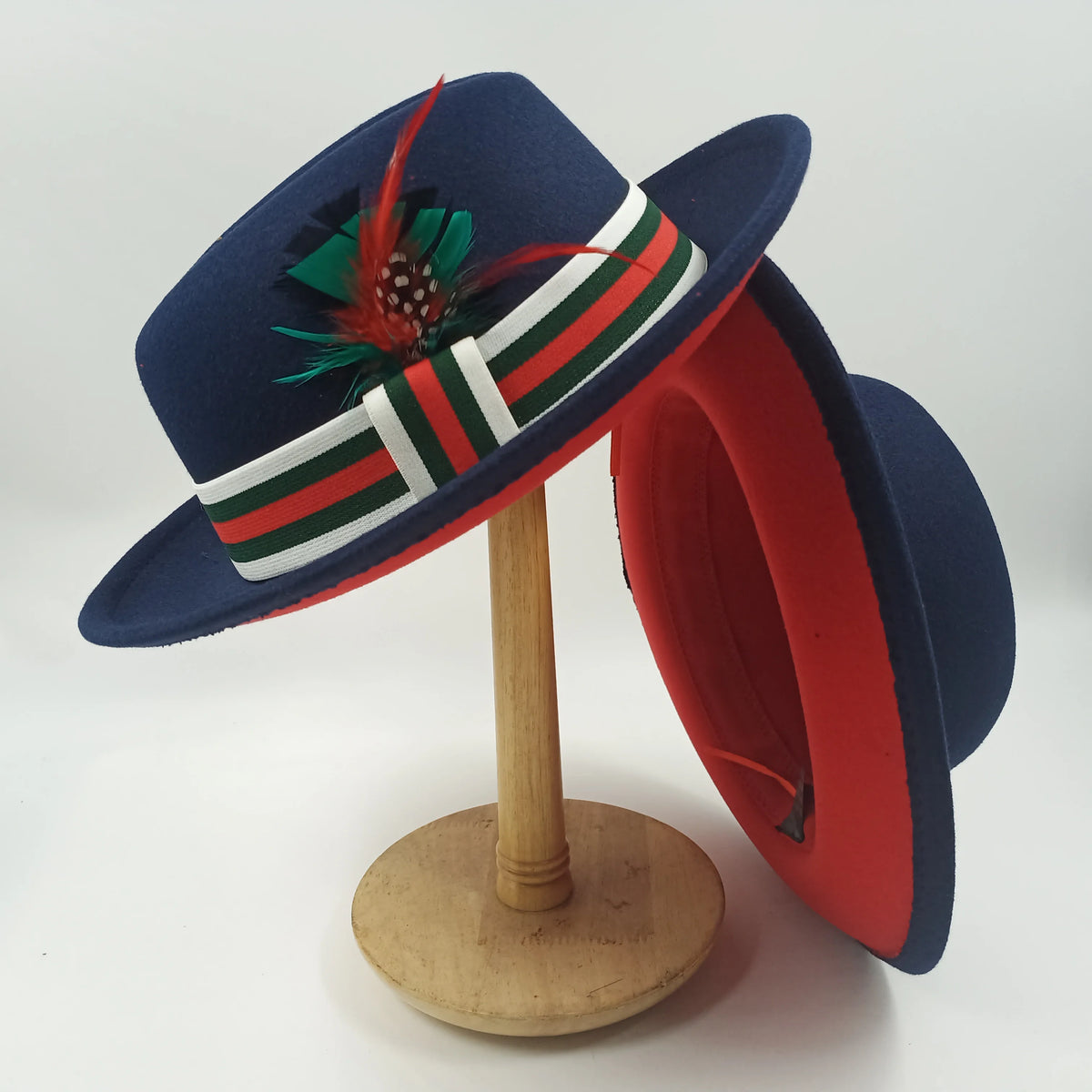 men hats feather men fedoras lady woolen felt church hat unisex  bowknot  jazz hat for men and women