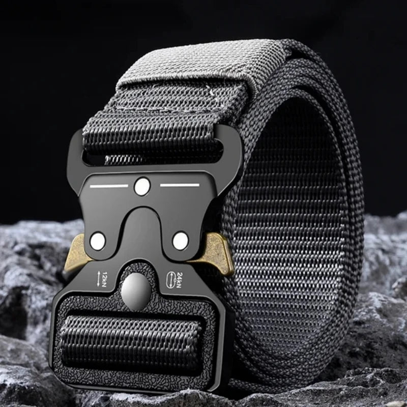 Men's Belt Outdoor Hunting Tactics Belt Multi functional Buckle Nylon Belt High Quality Marine Corps Canvas Belt