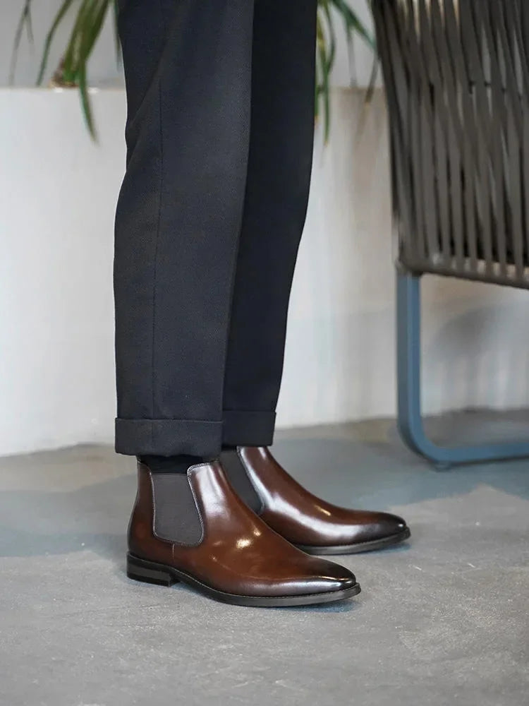 Men Chelsea Boots Brand Retro Comfortable Fashion Men Boots 2025