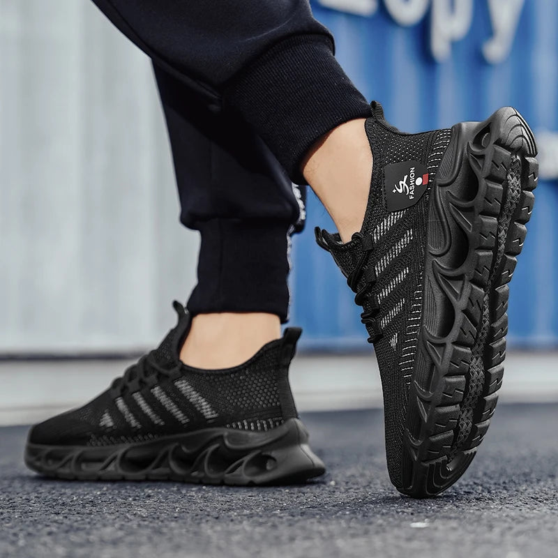 Men’s Sneakers Comfortable Breathable Platform Shoes Summer Man Running Shoes Breathable Comfortable Fashion Walking Sneakers