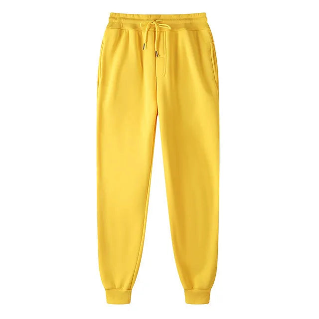 Autumn and Winter Men Warm Casual Pants Fitness Sportswear Tracksuit Bottoms Trousers Black Gyms Jogger Pants
