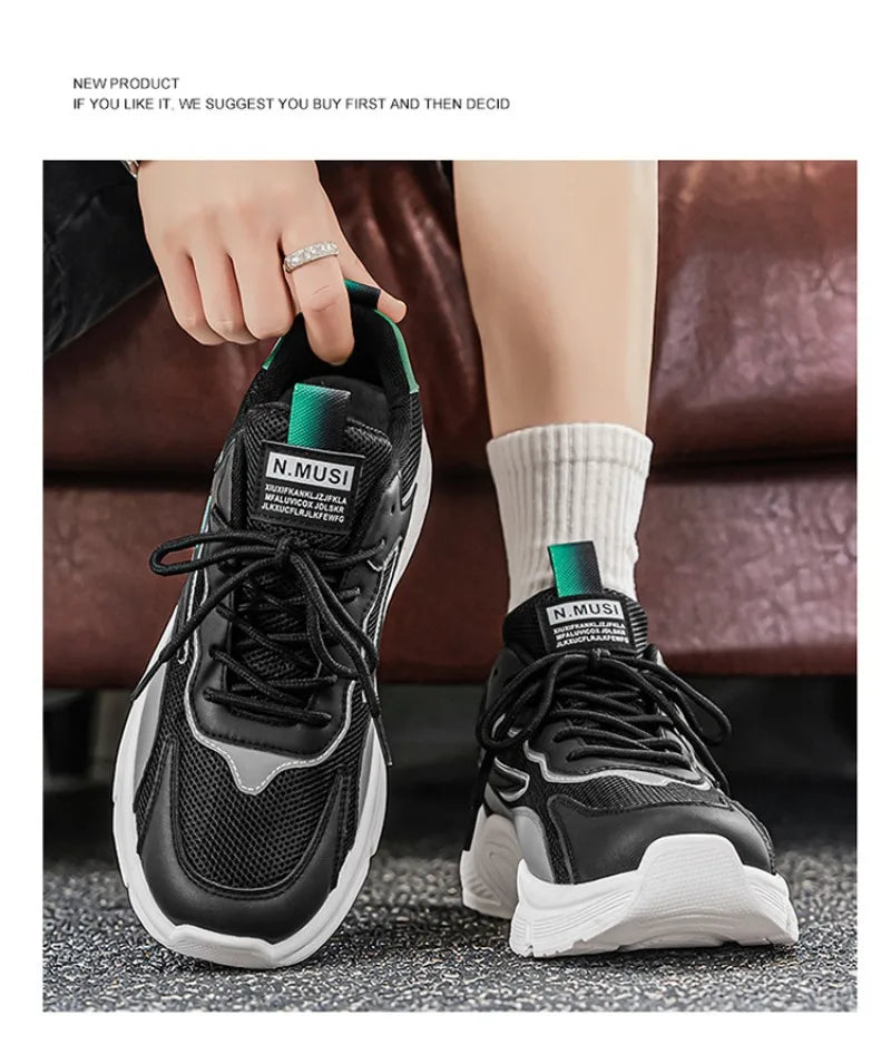 Men's Sneakers 2026New Breathable Mesh Casual Shoes Comfort Sports Running Shoes Tennis Training Shoes for Man Zapatos De Hombre