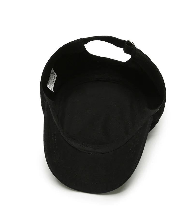 Hat Men's Flat Military Hat Is Simple And Versatile, Middle-Aged Hat Spring And Autumn Duck Tongue Casual Fashion New Style