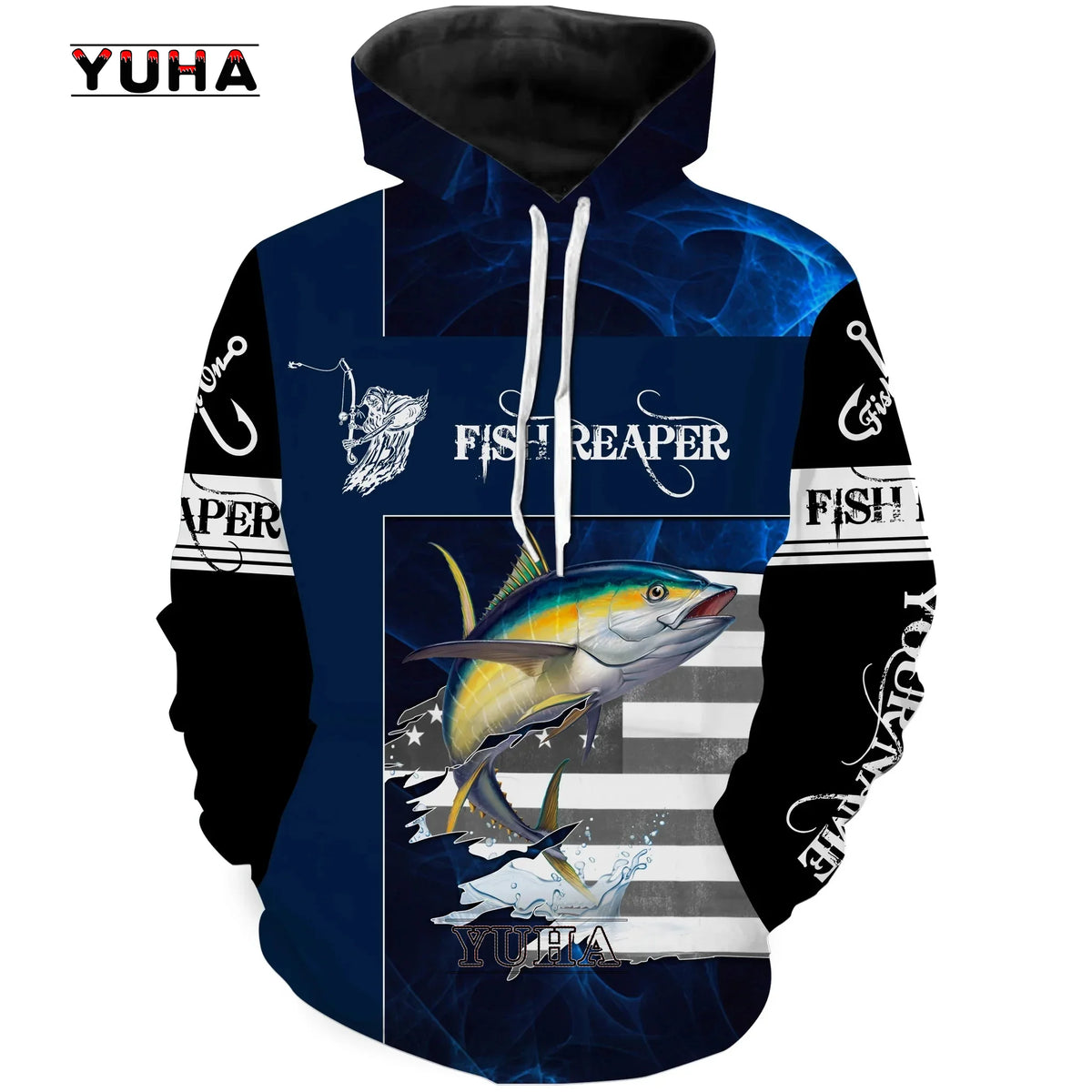 Funny Tuna Fishing 3D All Over Printed Mens hoodies Harajuku Streetwear Hoodie Unisex Casual Pullover Autumn Jacket Tracksuits